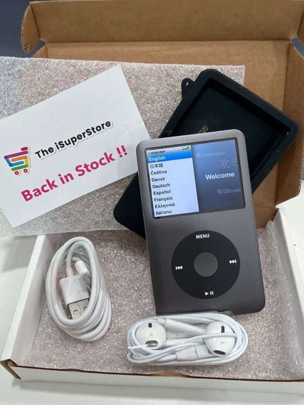 Refurbished Apple iPod Classic 7th Gen 160GB  Gray w/ SSD Upgrade + 1 YR Warrant